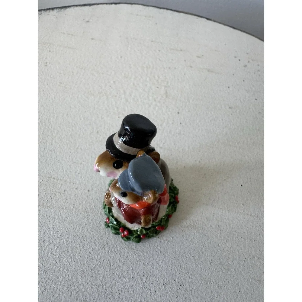 Wee Forest Folk Bob Cratchit Tiny Tim CC-02 1987 Signed AP Carol - CHIPPED